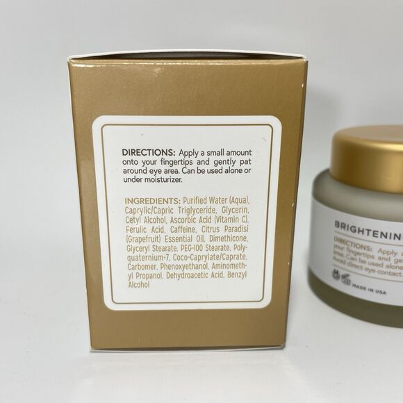 VITAL BEAUTY Power Glow Brightening Eye Cream With Vitamin C & Caffeine NEW - Picture 3 of 4